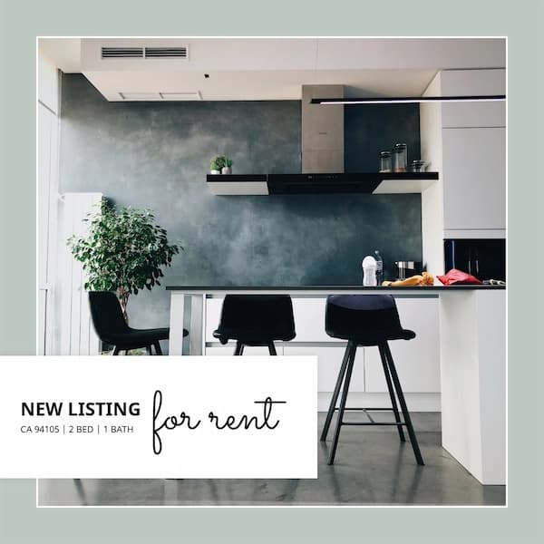 Professional social media post template for property features