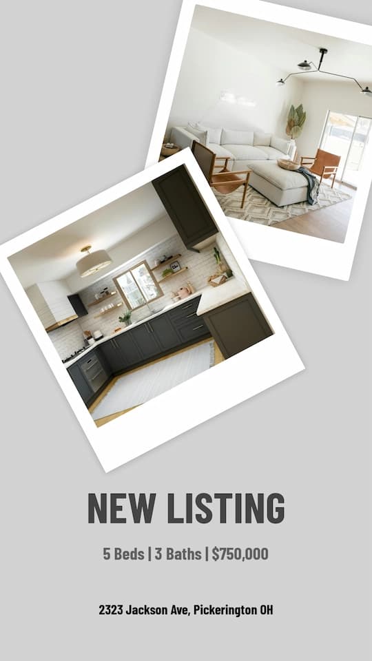 Professional Instagram story template for real estate