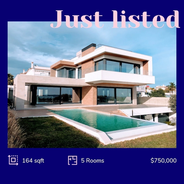 Just Listed template preview